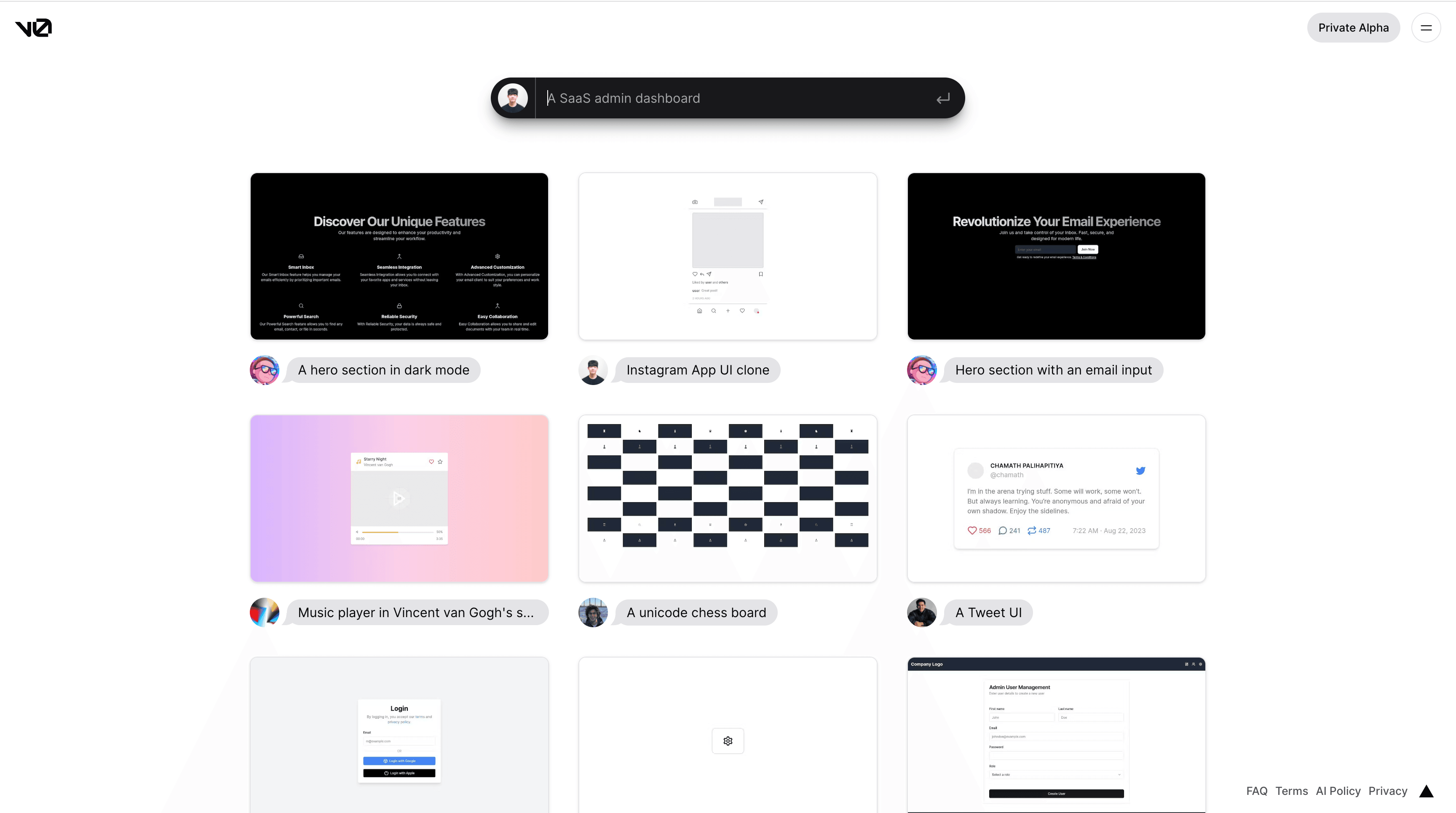 Thumbnail for Vercel의 새로운 도전, V0.dev 사용 후기